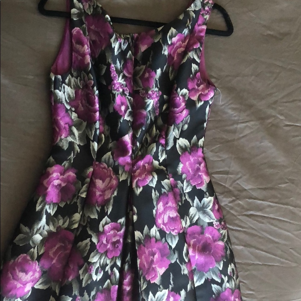 Cocktail romantic flirty fit and flare dress